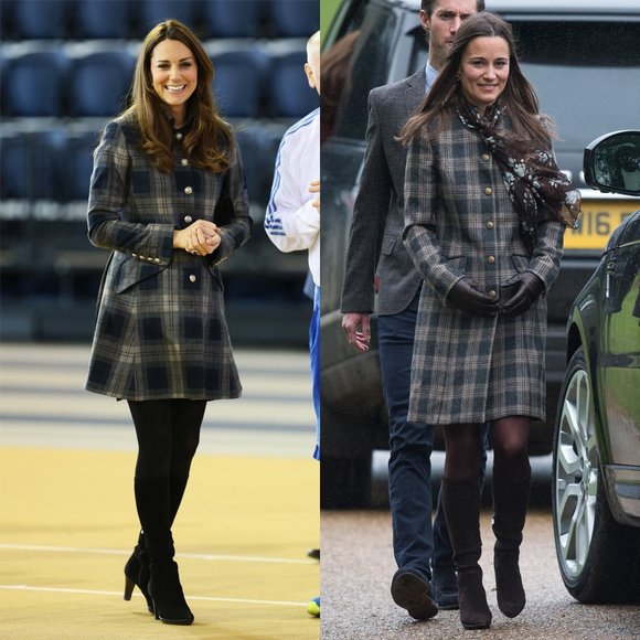 SOLD Topshop Plaid Dress Coat - Picture 10 of 11